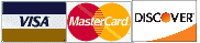 Visa - Master Card - American Express - PayPal