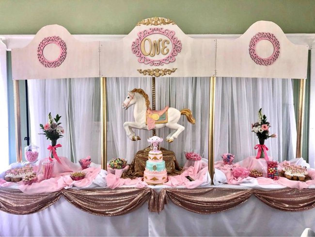 Carousel Horses Table Top Party Display Rentals