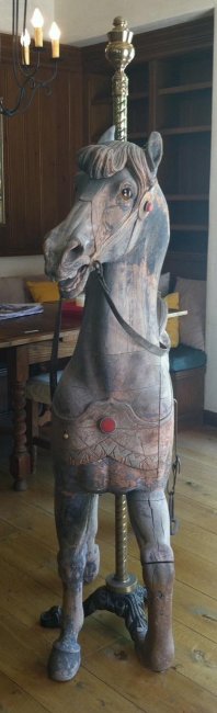 Antique  Dentzel Stander Carousel Horse ,Circa 1890, from Atlantic City, NJ