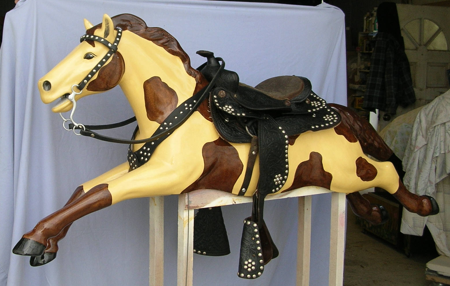 Coin operated Champion Horse (Palomino in Stock now!)