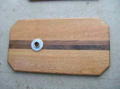 Oak and Walnut Wood Base Set