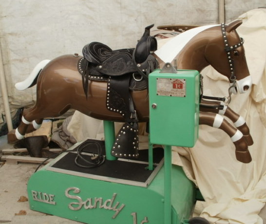 Custom Sandy Coin Operated Horse , Your colors