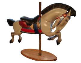 Project  Allan Herschell  Trojan Jumper Carousel Horse, Outer Row