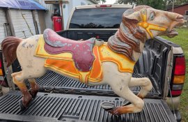 Allan Herschell Carousel Horse Jumper, Aluminum, Middle row