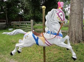 Carousel Circus Horse  Contemporary Wood Carving