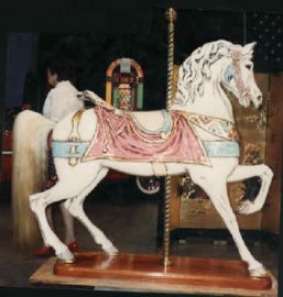 Dentzel Stander Carousel Horse (Arabian Stallion Horse) fiberglass