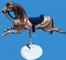Vintage Rocking Horse in Arabian Costume