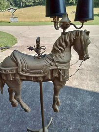Mangles Kiddie Carousel Horse Lamp, vintage
