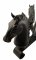 Vintage Equestrian Horse Head Iron Ceiling Lighting Fixture