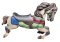 Allan Herschell Carousel Horse Jumper, half and half #2