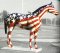 Life Size Fiberglass Thoroughbred Horse Custom Painted