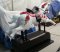 Custom Flowered Coin Operated  kiddie Ride Horse