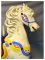 1908 Parker Carousel Horse, Jumper Peek-a-boo Mane, 72 inch