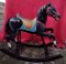 Dentzel Prancer, Antique Wood Carousel Horse on Rockers