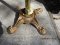 4 Leg  Fancy Cast Iron Base Set Braided