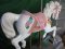 Carousel Rocking Horse with Flowers, Adult Size  Fiberglass B