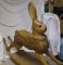 Vintage Wood Rocking Carousel Rabbit