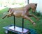 1930's Oak Carved Horse, 68" long