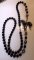 Cloissone Onyx Beaded Necklace Carousel Horse