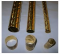 Polished Twisted Brass Carousel Horse Poles 1.5 Inch Diameter