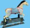 Antique Wood Carousel Horse, Stander by J. Brown , Salem, Mass.