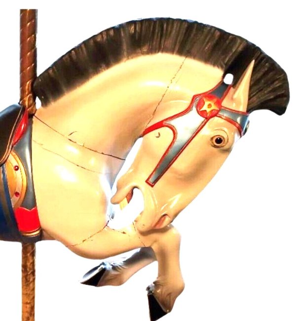 Allan Herschell  Trojan Jumper Carousel Horse, Outer Row Project Horse