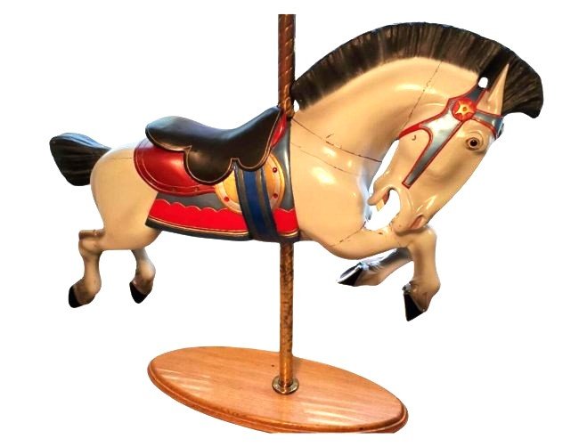 Allan Herschell  Trojan Jumper Carousel Horse, Outer Row Project Horse