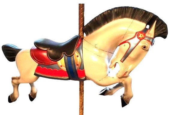 Allan Herschell  Trojan Jumper Carousel Horse, Outer Row Project Horse