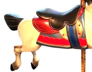 Allan Herschell  Trojan Jumper Carousel Horse, Outer Row Project Horse