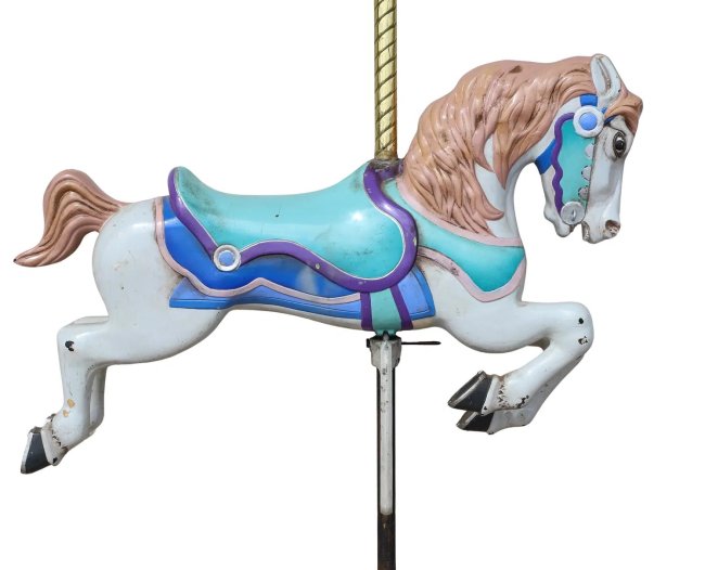 Allan Herschell  Style Aluminum Jumper Carousel Horse