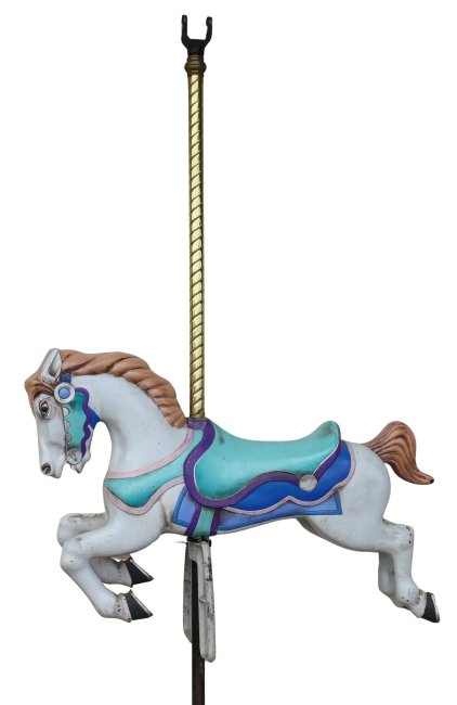 Allan Herschell  Style Aluminum Jumper Carousel Horse