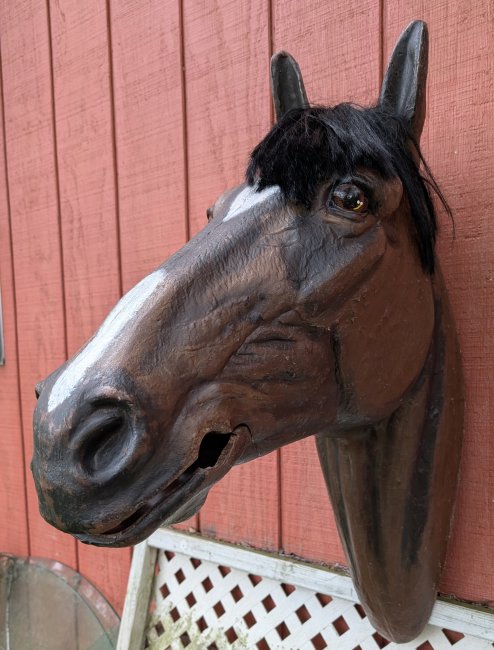 Horse Head  Life Size ,Custom Painted