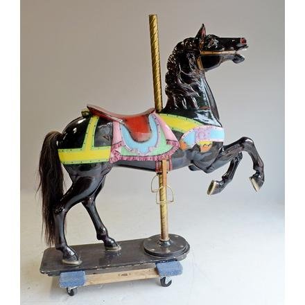 Black Dentzel Carousel Prancer