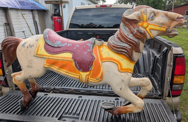 Allan Herschell Carousel Horse Jumper, Aluminum, Middle row