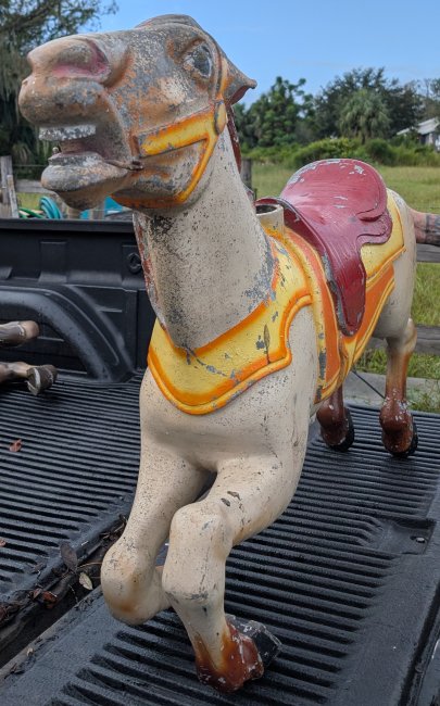 Allan Herschell Carousel Horse Jumper, Aluminum, Middle row