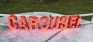 12 Foot Carousel Lighted Metal Sign [ clone ]