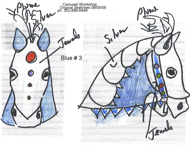 Medieval Armored Horse Heads