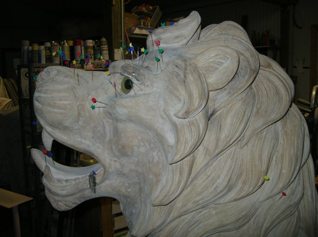 Carousel Lion and Tiger restoration