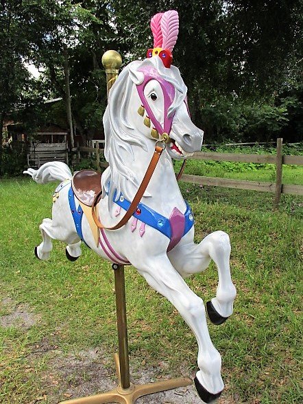 Carousel Circus Horse  Contemporary Wood Carving