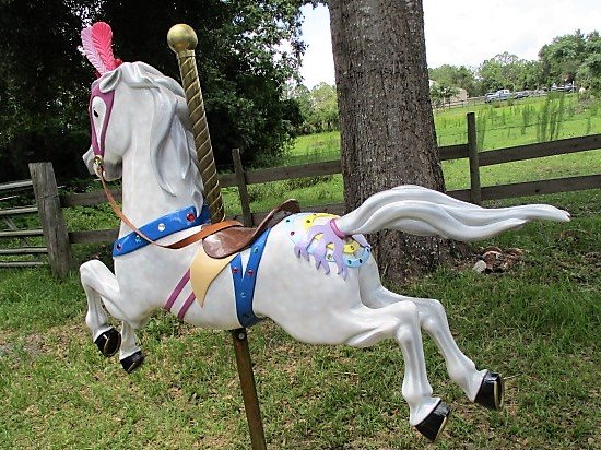 Carousel Circus Horse  Contemporary Wood Carving