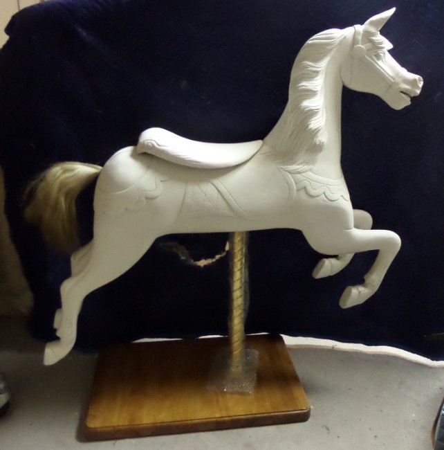 Track Machine Carousel Horse Base Set