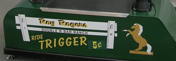 Coin-Op Horse Decals Champion,Big Bronco, or Trigger