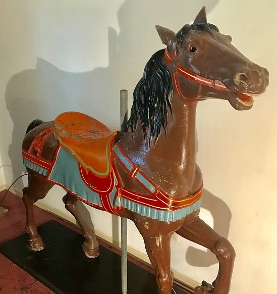 Antique Dentzel Listener with Original Paint