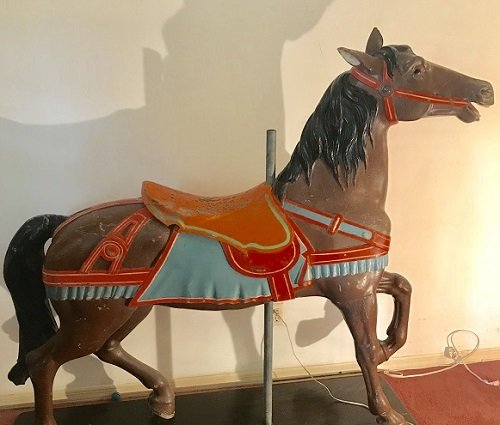 Antique Dentzel Listener with Original Paint