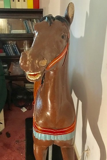 Antique Dentzel Listener with Original Paint