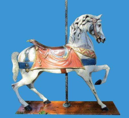 Dentzel Stander Carousel Horse (Arabian Stallion Horse) fiberglass