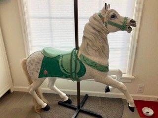 Antique Dentzel Prancer Mare Wood