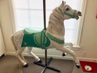 Antique Dentzel Prancer Mare Wood