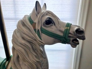 Antique Dentzel Prancer Mare Wood