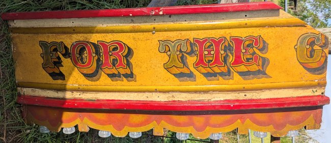 SOLD..Carousel Rounding Boards from English Carousel, set of 4